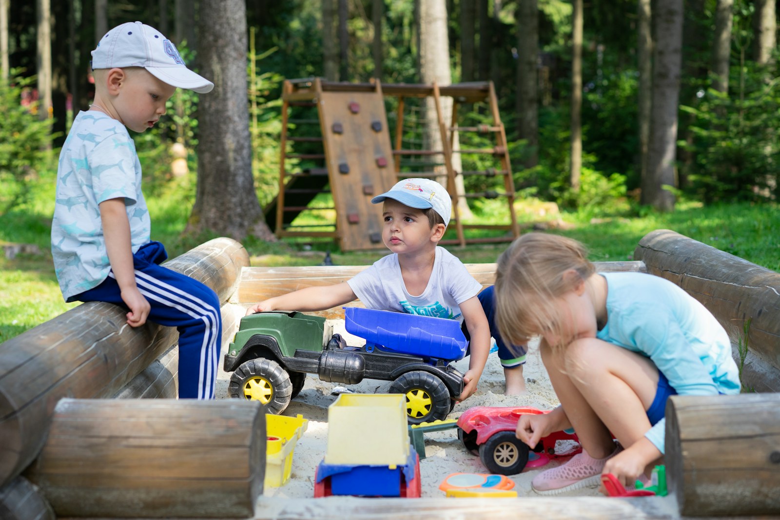 Safe outdoor play area